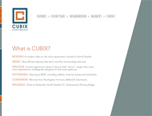 Tablet Screenshot of cubixapartments.com